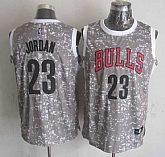 Chicago Bulls #23 Michael Jordan Gray City Luminous Stitched Jersey,baseball caps,new era cap wholesale,wholesale hats